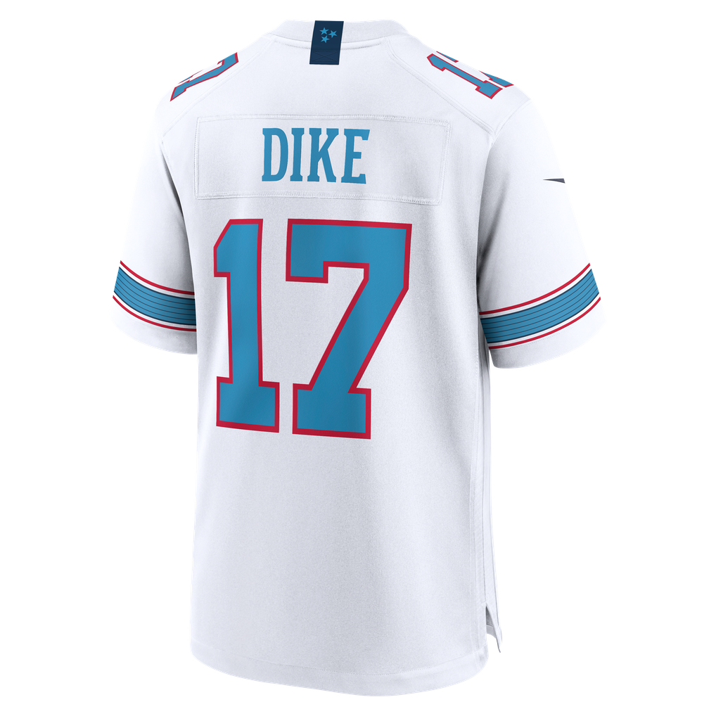 Men's Tennessee Titans Chimere Dike Nike  White Game Jersey - Image 4