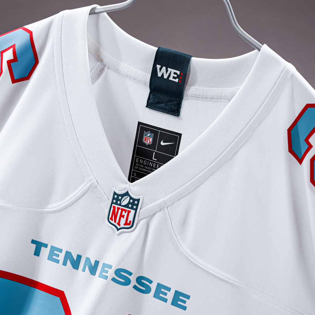 Men's Tennessee Titans Chimere Dike Nike  White Game Jersey - Image 5
