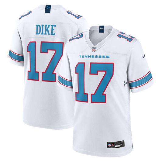 Men's Tennessee Titans Chimere Dike Nike  White Game Jersey - Image 1
