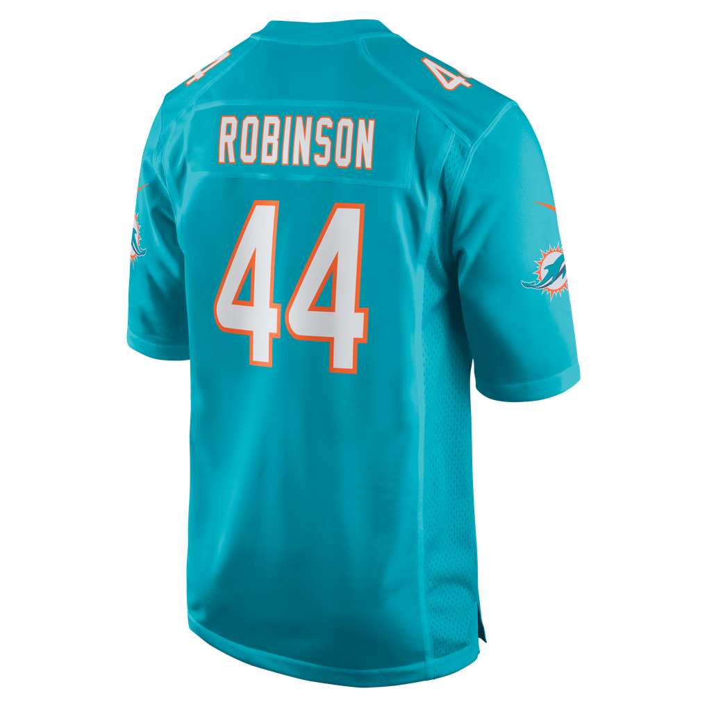 Men's Miami Dolphins Chop Robinson Nike  Aqua  Game Jersey - Image 4