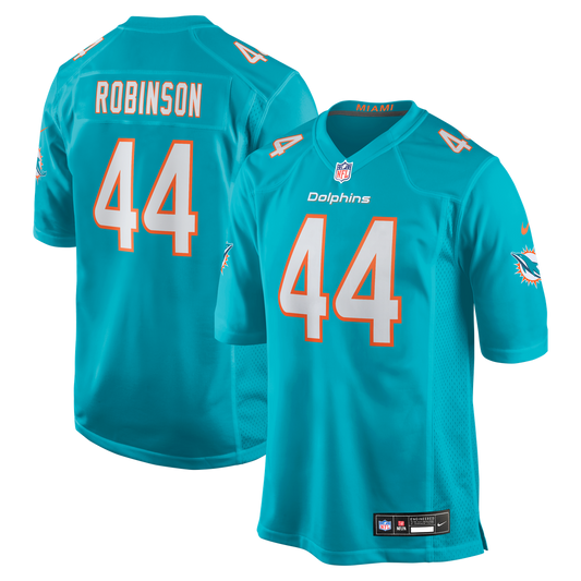 Men's Miami Dolphins Chop Robinson Nike  Aqua  Game Jersey - Image 1