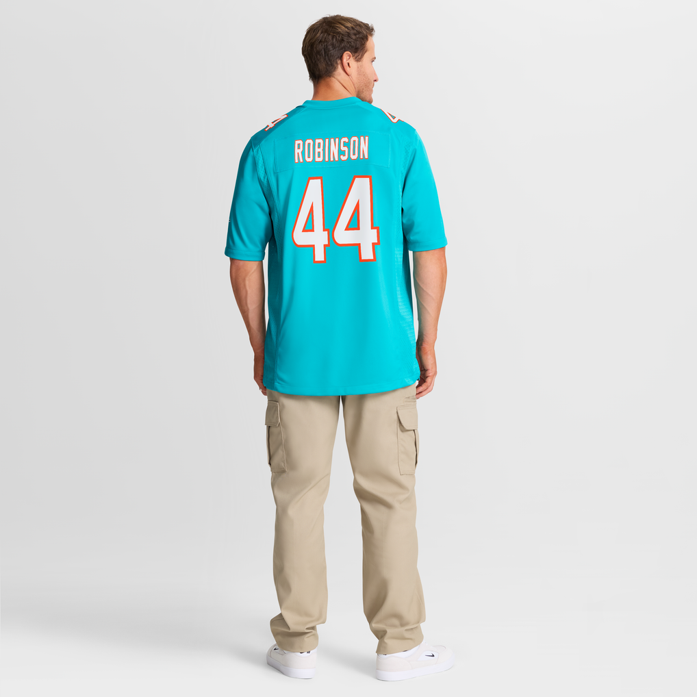 Men's Miami Dolphins Chop Robinson Nike Aqua  Player Game Jersey - Image 9