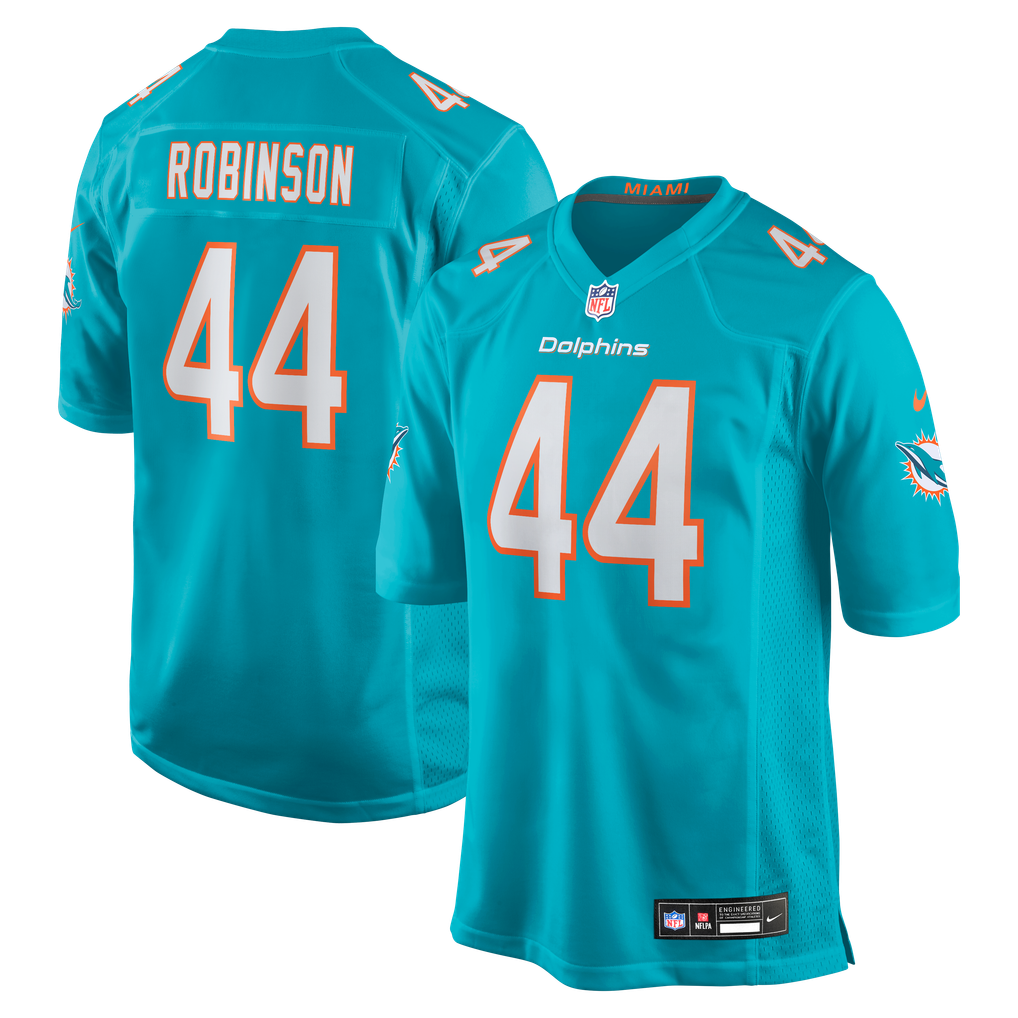 Men's Miami Dolphins Chop Robinson Nike Aqua  Player Game Jersey - Image 1
