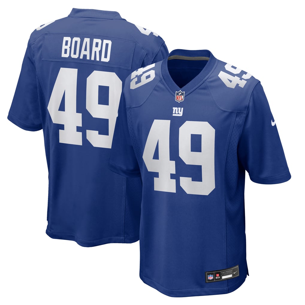 Men's New York Giants Chris Board Nike  Royal Team Game Jersey - Image 2