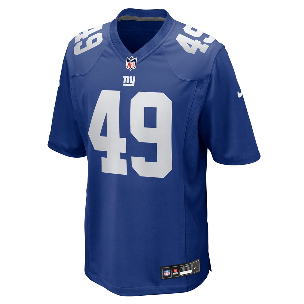 Men's New York Giants Chris Board Nike  Royal Team Game Jersey - Image 3