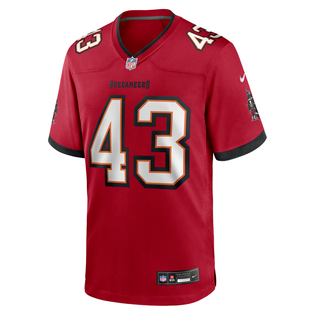 Men's Tampa Bay Buccaneers Chris Braswell Nike  Red  Game Jersey - Image 3