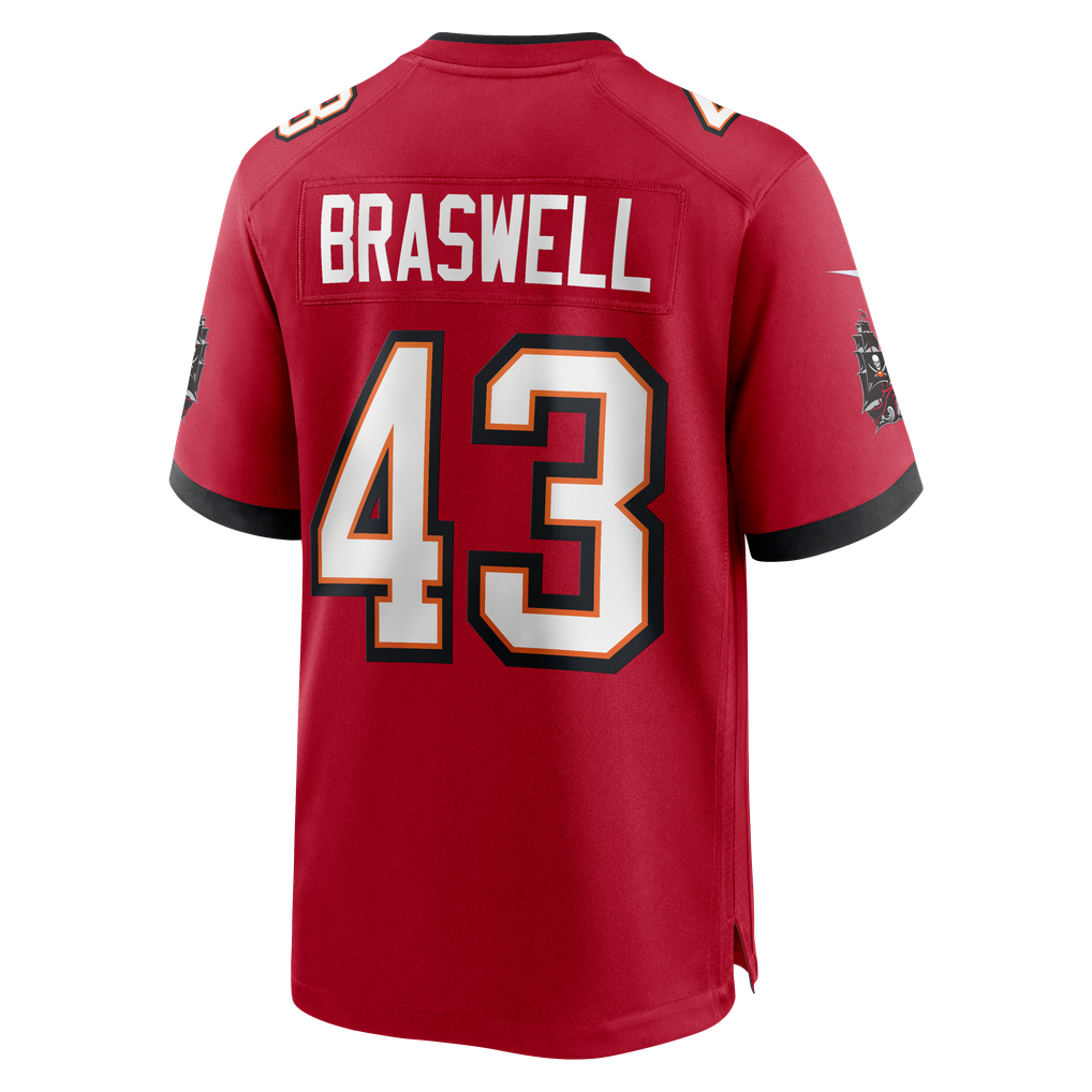 Men's Tampa Bay Buccaneers Chris Braswell Nike  Red  Game Jersey - Image 4