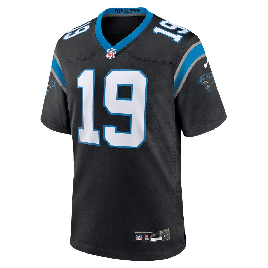 Men's Carolina Panthers Chris Brazzell II Nike Black Team Game Jersey - Image 3