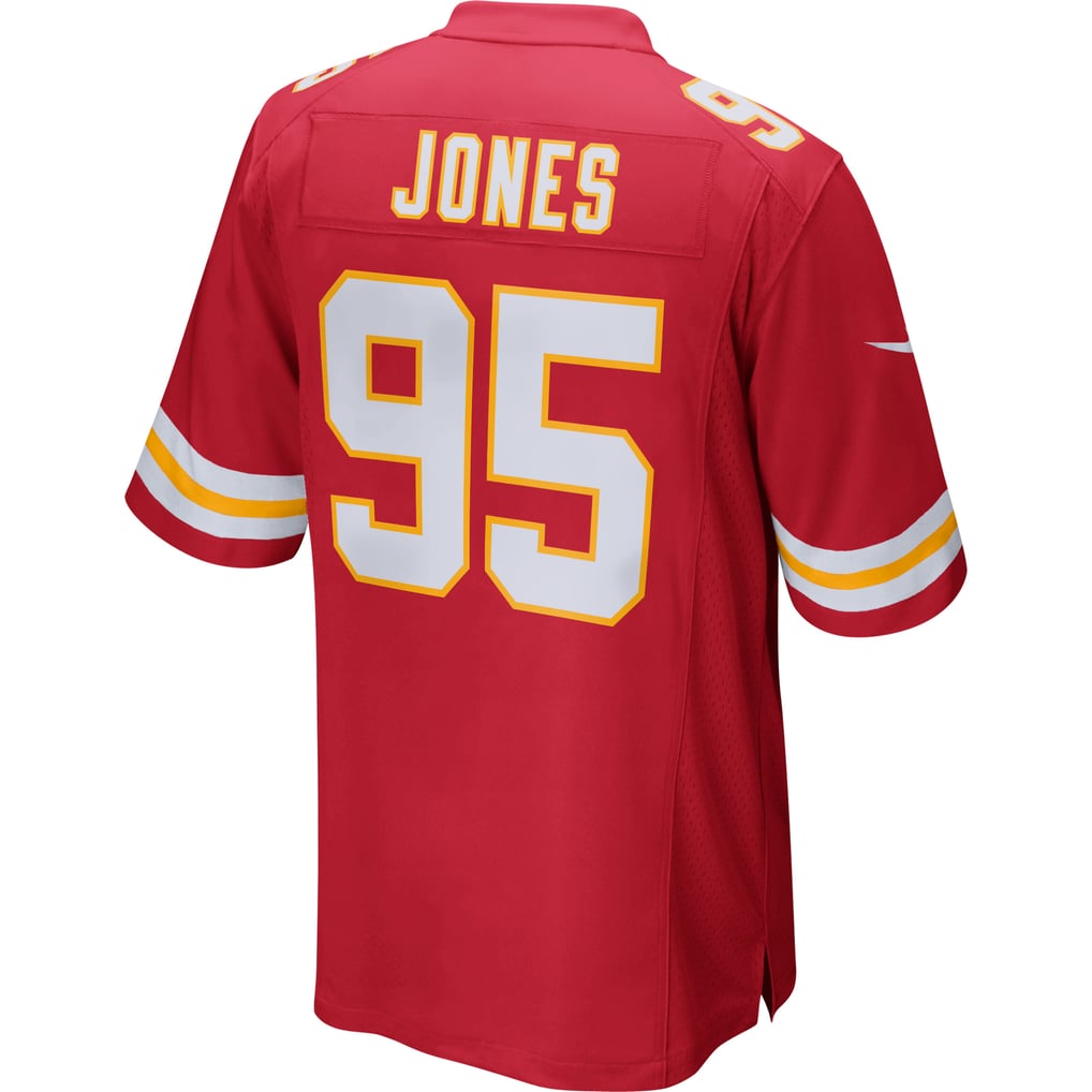 Men's Kansas City Chiefs Chris Jones Nike Red Game Jersey - Image 4
