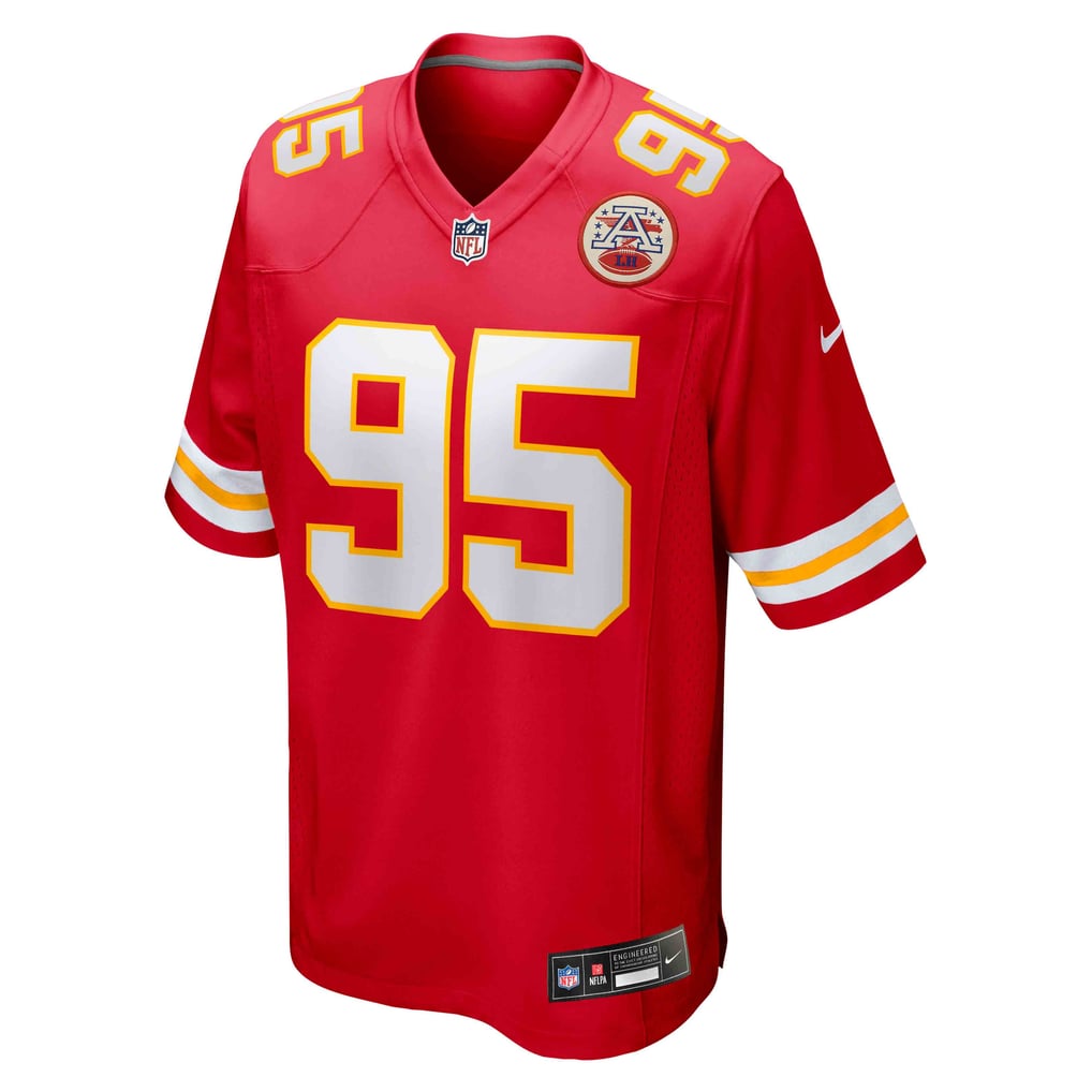 Men's Kansas City Chiefs Chris Jones Nike Red Game Jersey - Image 3