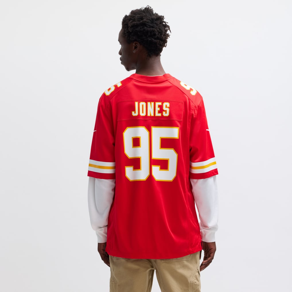 Men's Kansas City Chiefs Chris Jones Nike Red Game Jersey - Image 6