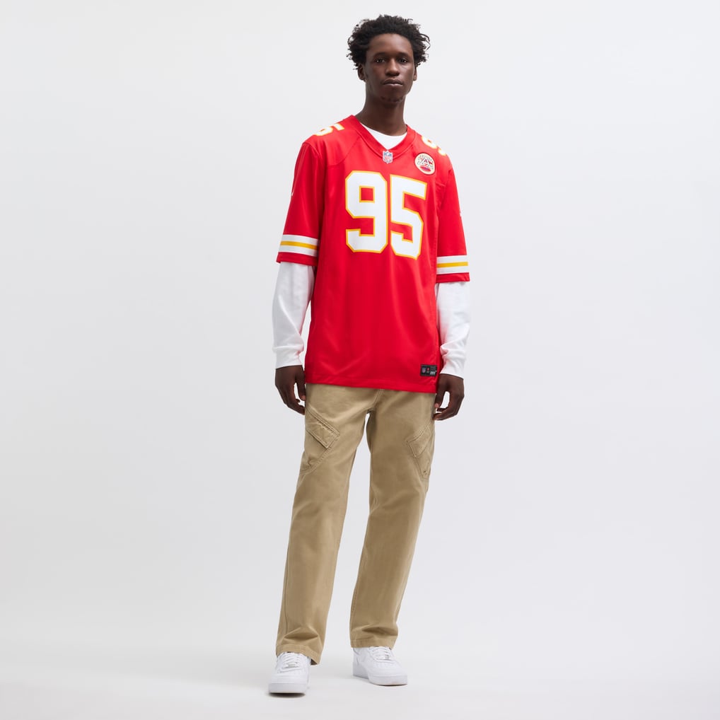 Men's Kansas City Chiefs Chris Jones Nike Red Game Jersey - Image 7