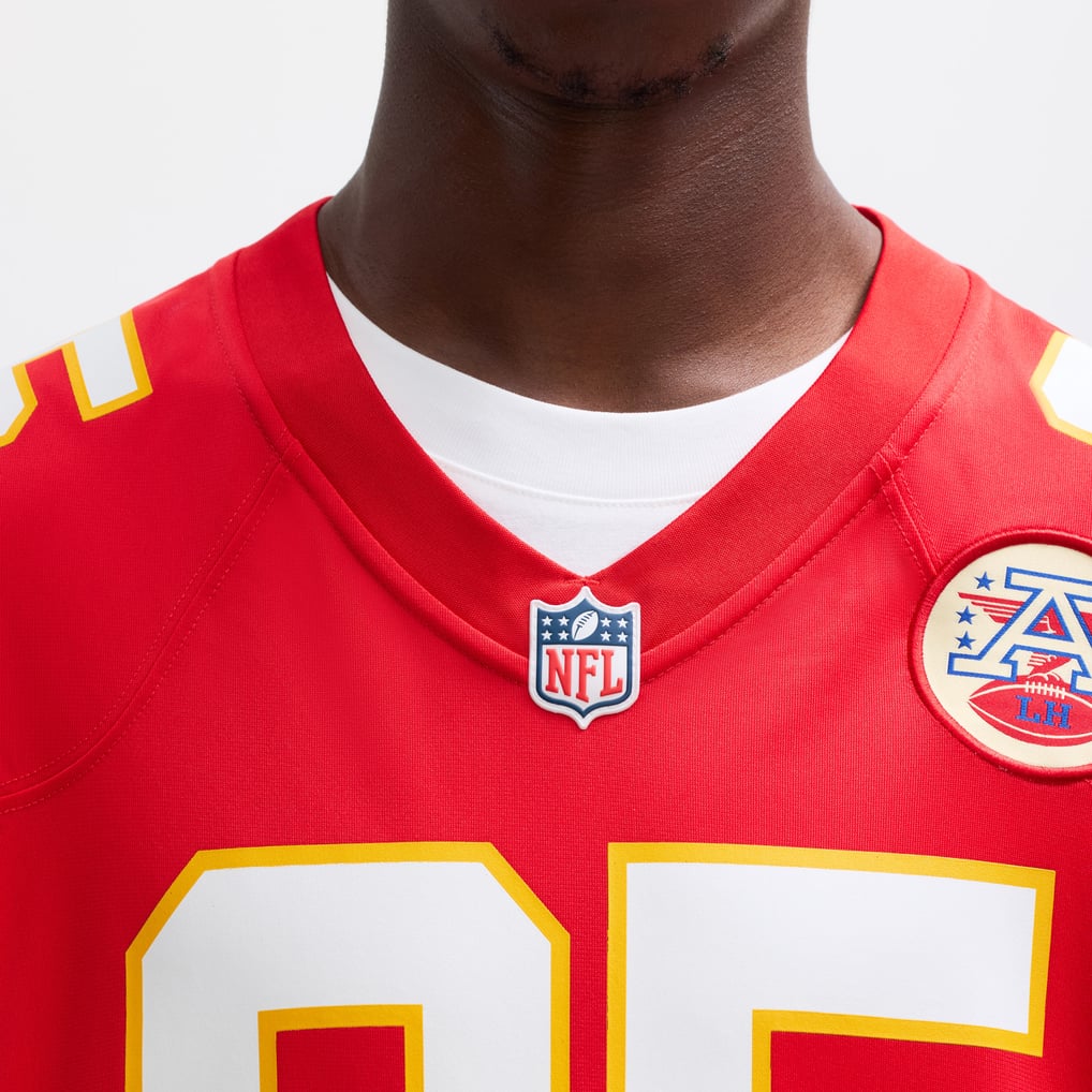Men's Kansas City Chiefs Chris Jones Nike Red Game Jersey - Image 8