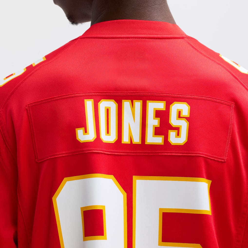 Men's Kansas City Chiefs Chris Jones Nike Red Game Jersey - Image 9