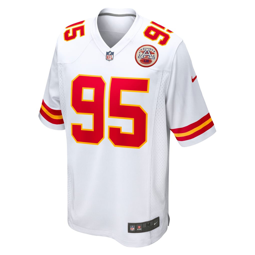 Men's Kansas City Chiefs Chris Jones Nike White  Game Jersey - Image 3