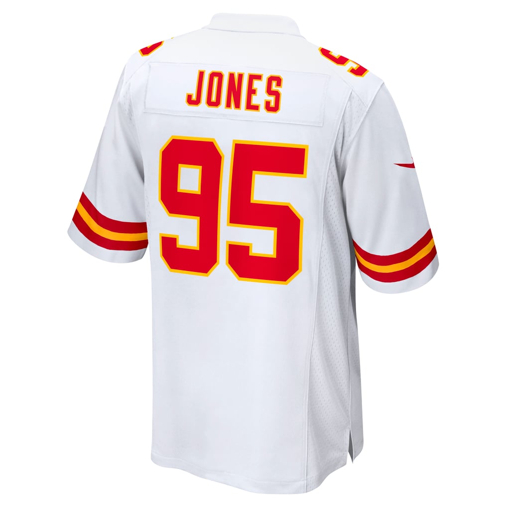 Men's Kansas City Chiefs Chris Jones Nike White  Game Jersey - Image 4