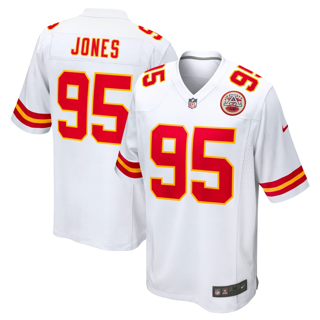 Men's Kansas City Chiefs Chris Jones Nike White  Game Jersey - Image 1
