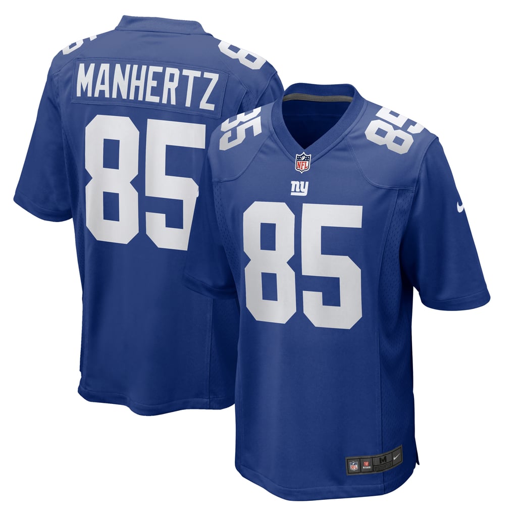 Men's New York Giants Chris Manhertz Nike  Royal Team Game Jersey - Image 2