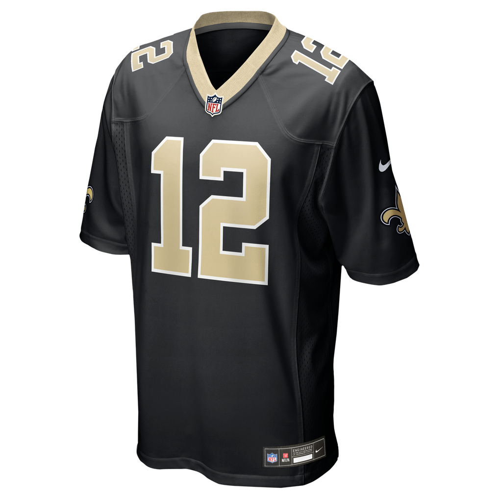 Men's New Orleans Saints Chris Olave Nike Black Player Game Jersey - Image 3