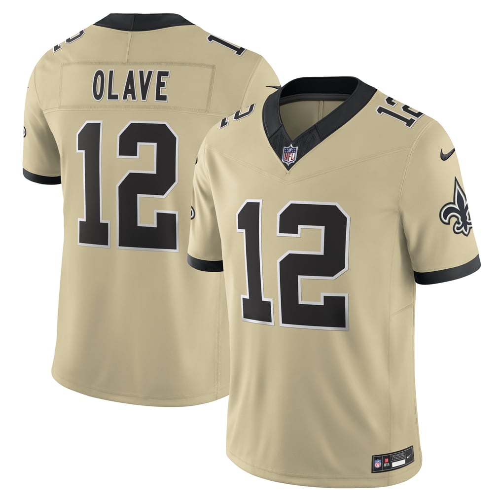 Men's New Orleans Saints Chris Olave Nike Gold Alternate Gameday Golds Alternate Vapor F.U.S.E. Limited Jersey - Image 1