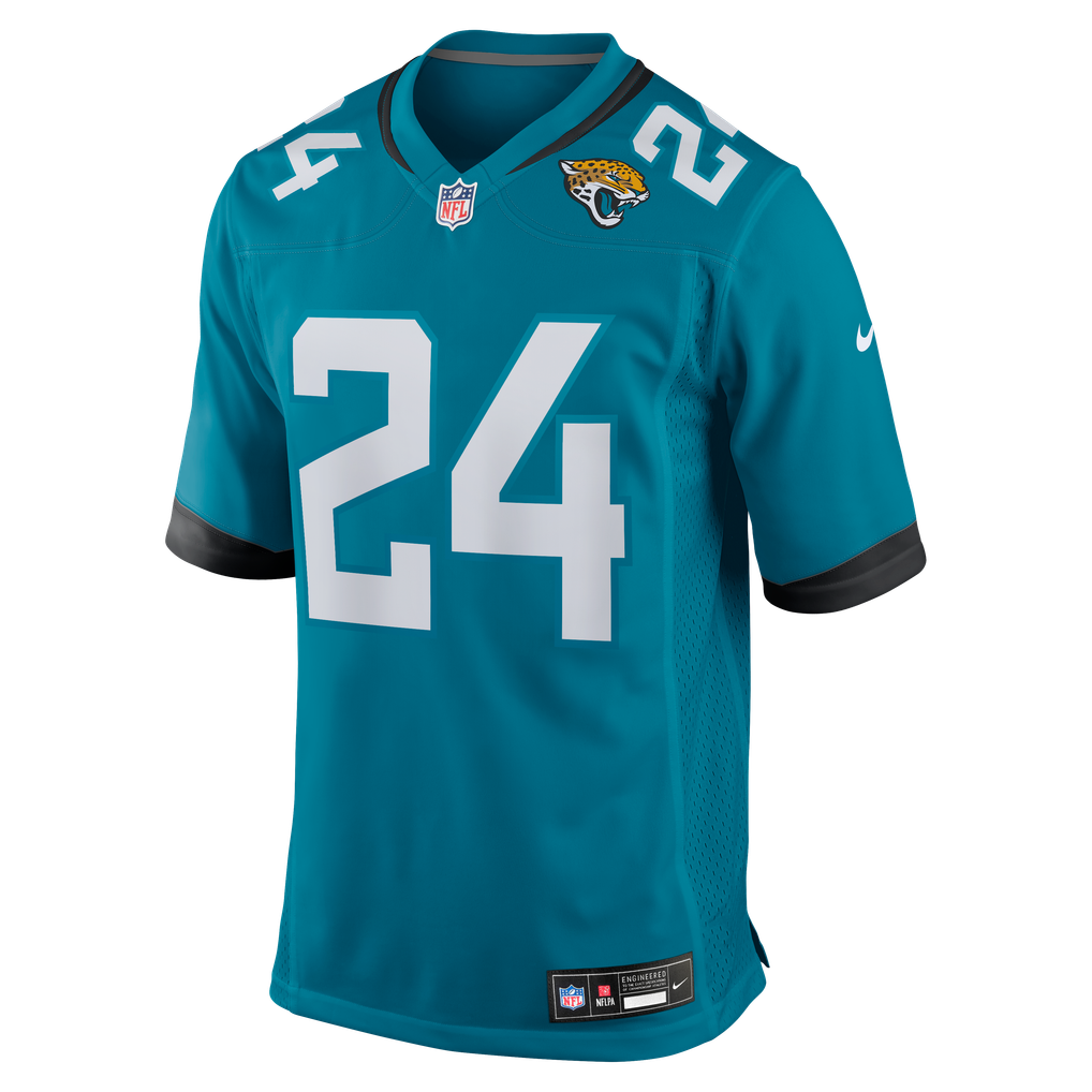 Men's Jacksonville Jaguars Chris Rodriguez Jr. Nike Teal Team Game Jersey - Image 5