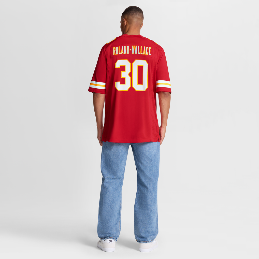 Men's Kansas City Chiefs Chris Roland-Wallace Nike  Red  Game Jersey - Image 9