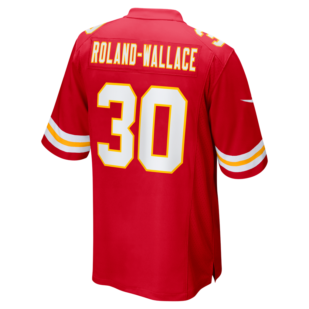 Men's Kansas City Chiefs Chris Roland-Wallace Nike  Red  Game Jersey - Image 4