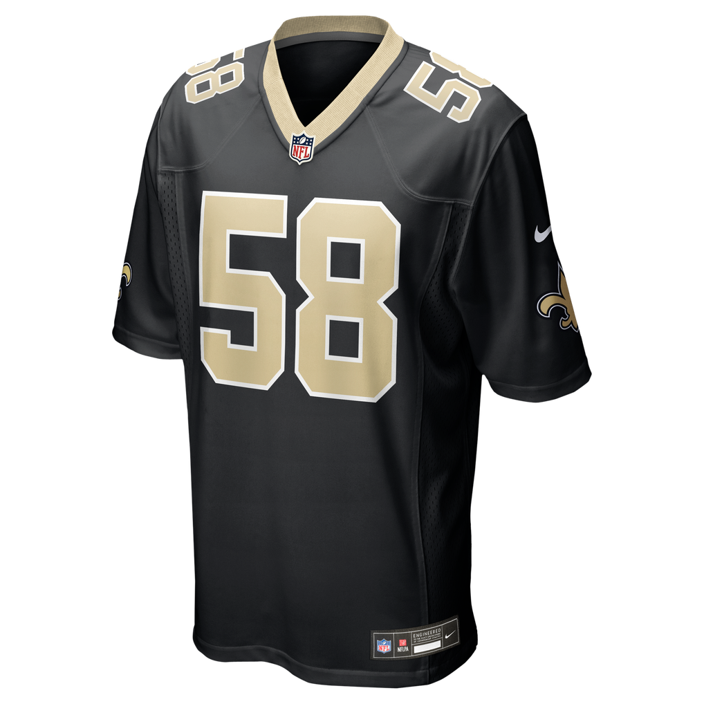Men's New Orleans Saints Chris Rumph II Nike  Black Team Game Jersey - Image 3