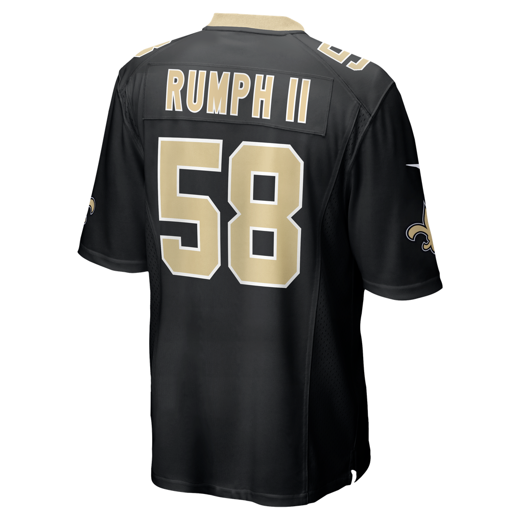 Men's New Orleans Saints Chris Rumph II Nike  Black Team Game Jersey - Image 4