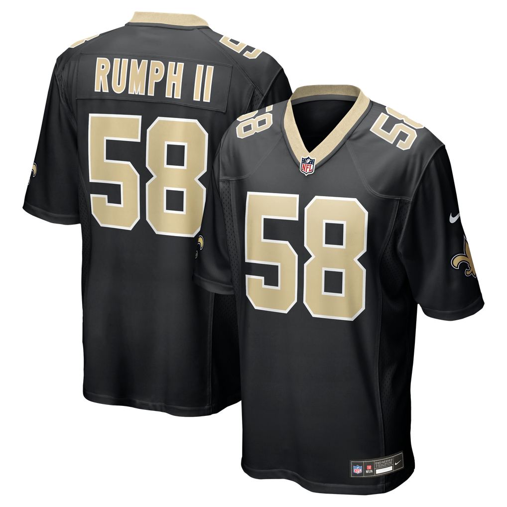 Men's New Orleans Saints Chris Rumph II Nike  Black Team Game Jersey - Image 1