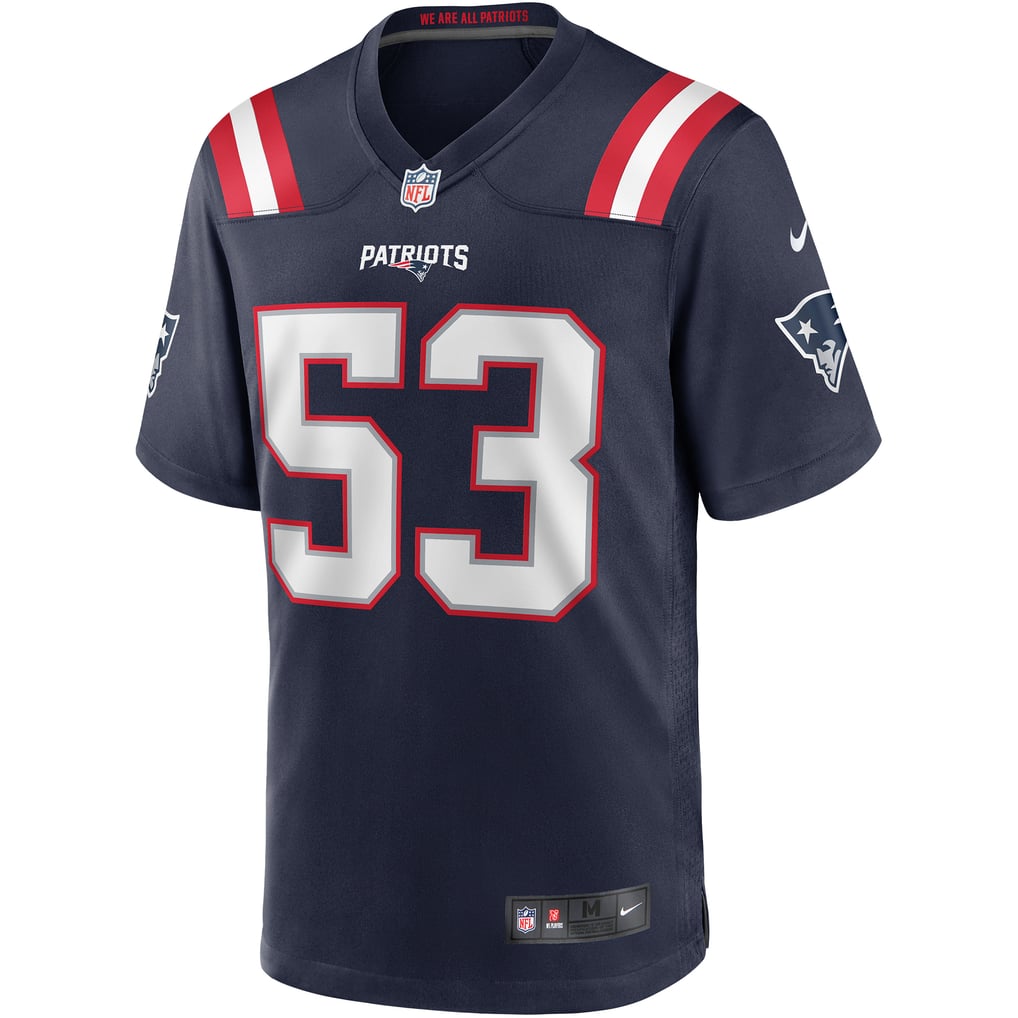 Men's New England Patriots Chris Slade Nike Navy Game Retired Player Jersey - Image 3