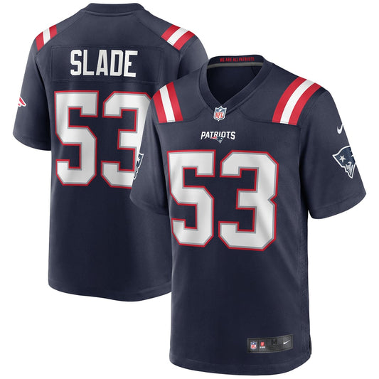 Men's New England Patriots Chris Slade Nike Navy Game Retired Player Jersey - Image 1