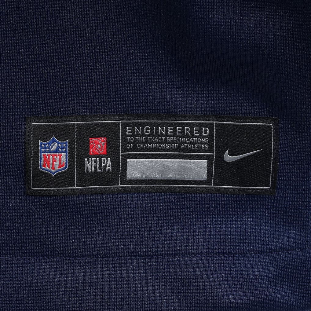 Men's New England Patriots Chris Slade Nike Navy Game Retired Player Jersey - Image 7