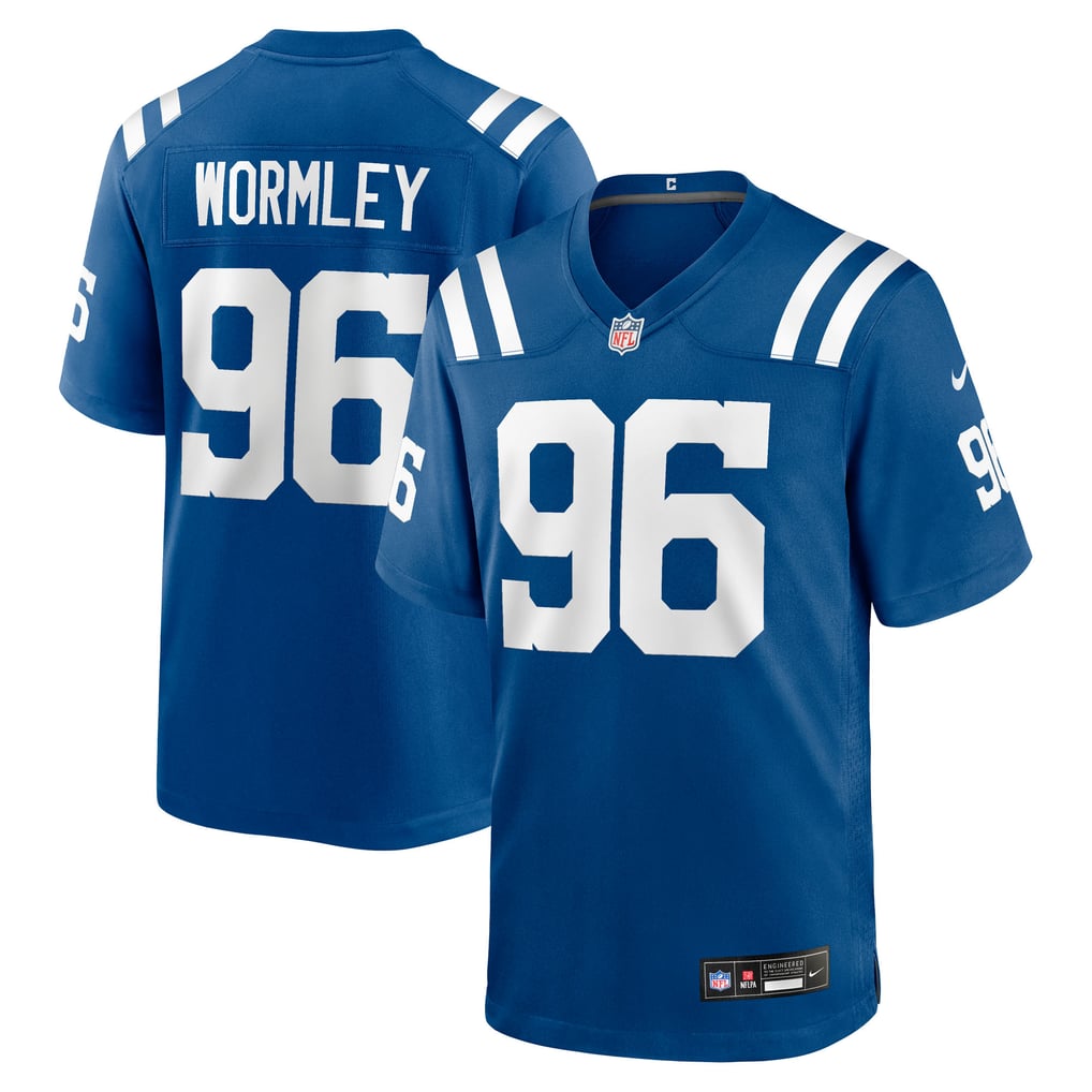Men's Indianapolis Colts Chris Wormley Nike  Royal Team Game Jersey - Image 2