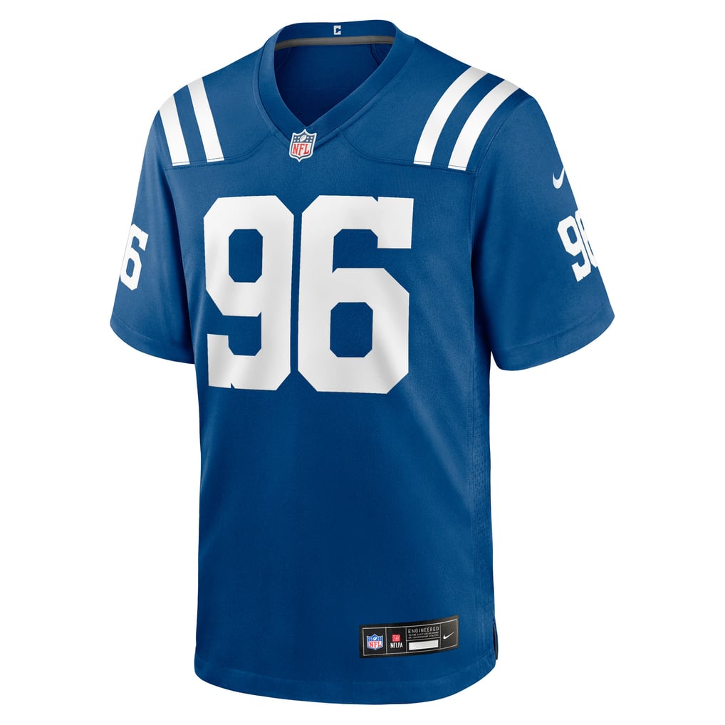 Men's Indianapolis Colts Chris Wormley Nike  Royal Team Game Jersey - Image 3