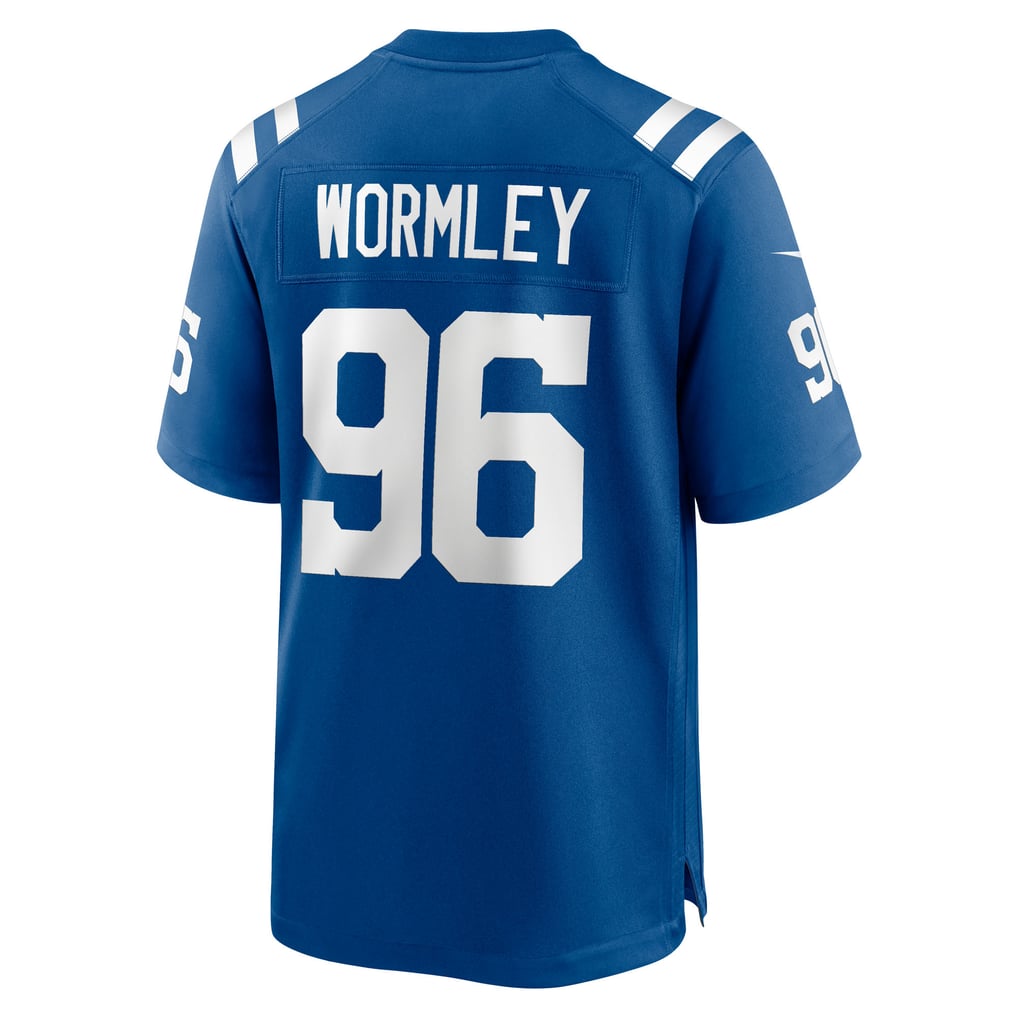 Men's Indianapolis Colts Chris Wormley Nike  Royal Team Game Jersey - Image 4