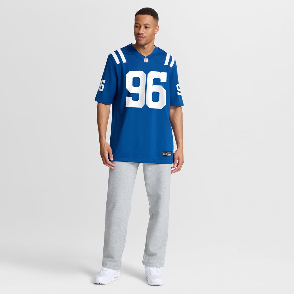 Men's Indianapolis Colts Chris Wormley Nike  Royal Team Game Jersey - Image 5