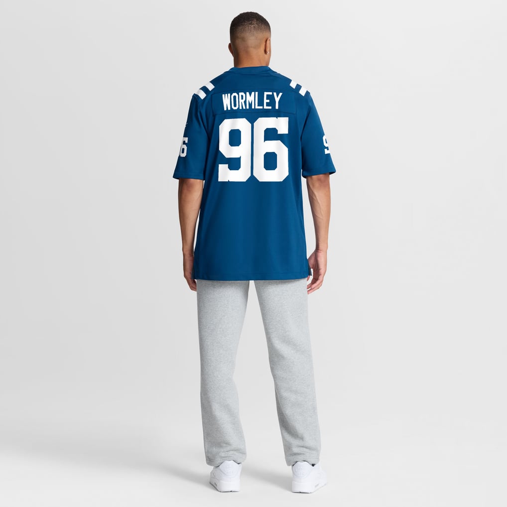 Men's Indianapolis Colts Chris Wormley Nike  Royal Team Game Jersey - Image 6