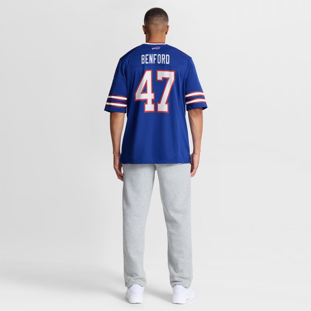 Men's Buffalo Bills Christian Benford Nike Royal Game Jersey - Image 9