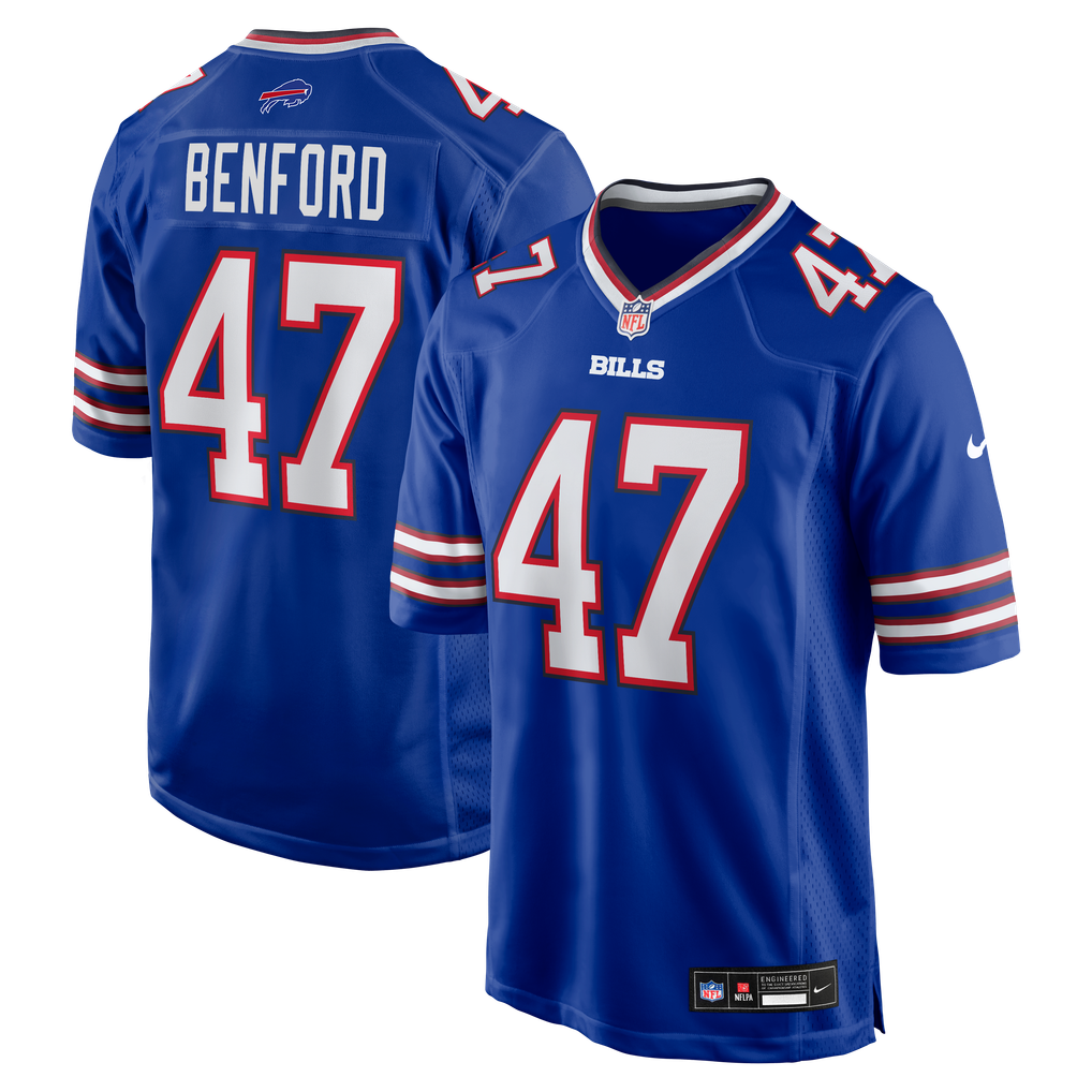 Men's Buffalo Bills Christian Benford Nike Royal Game Jersey - Image 2