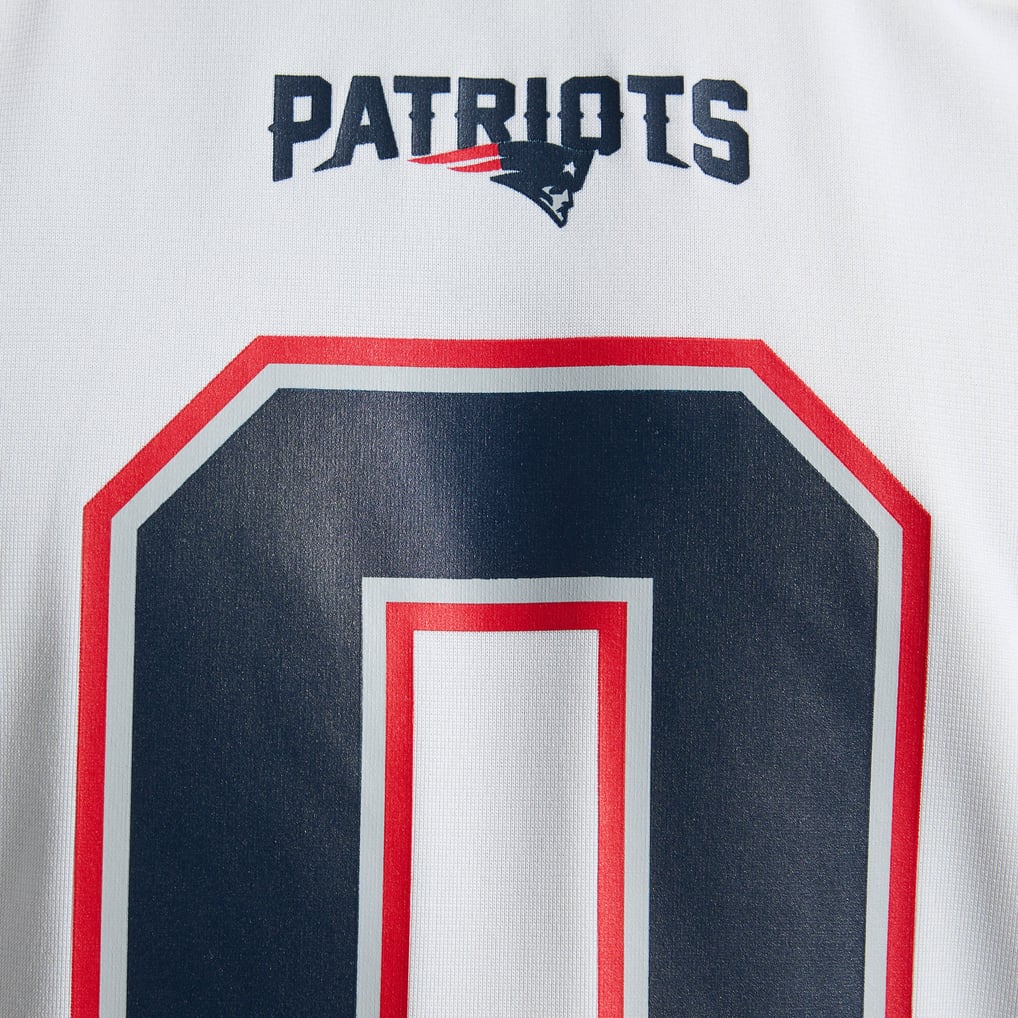 Men's New England Patriots Christian Gonzalez Nike White Game Jersey - Image 12
