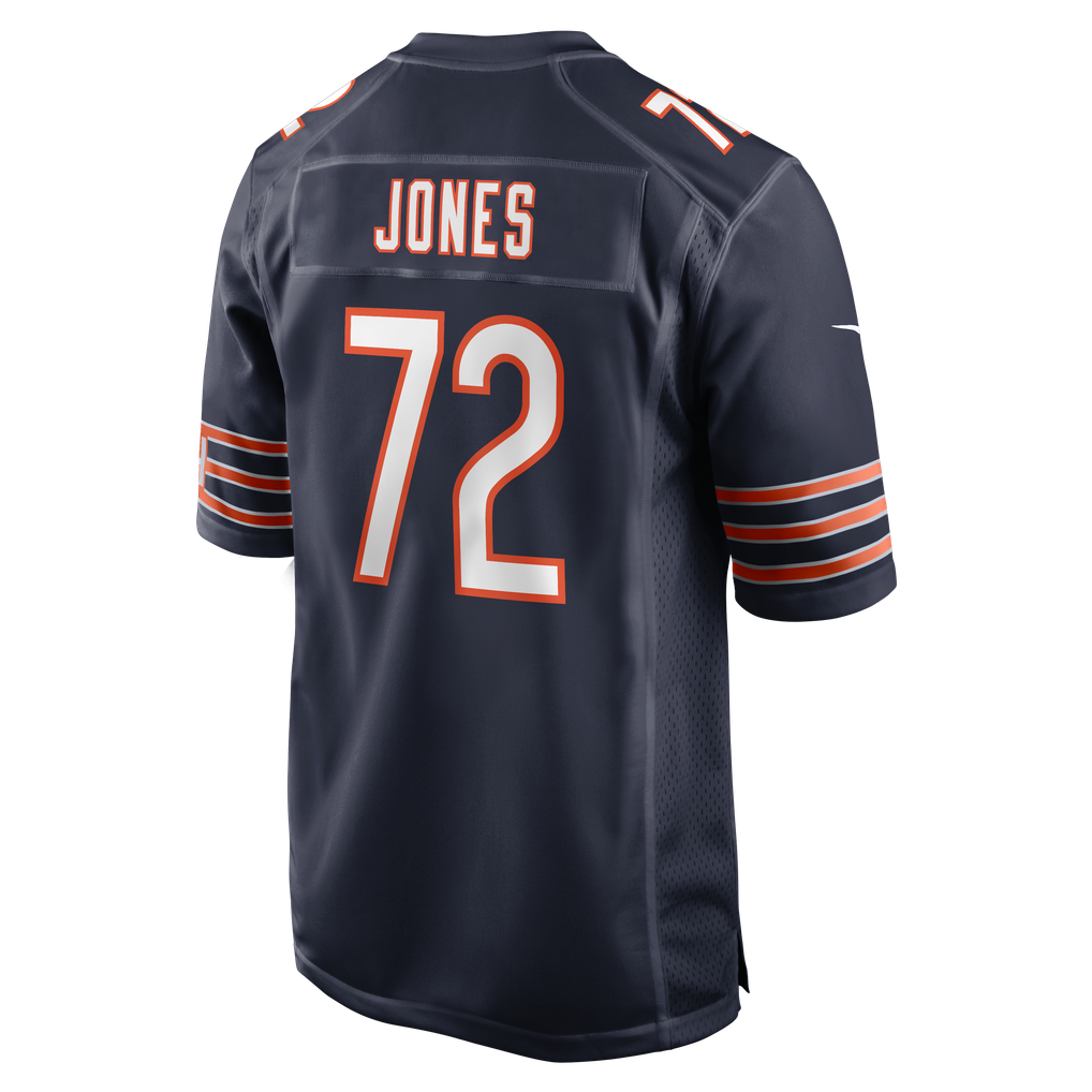 Men's Chicago Bears Christian Jones Nike Navy Team Game Jersey - Image 6