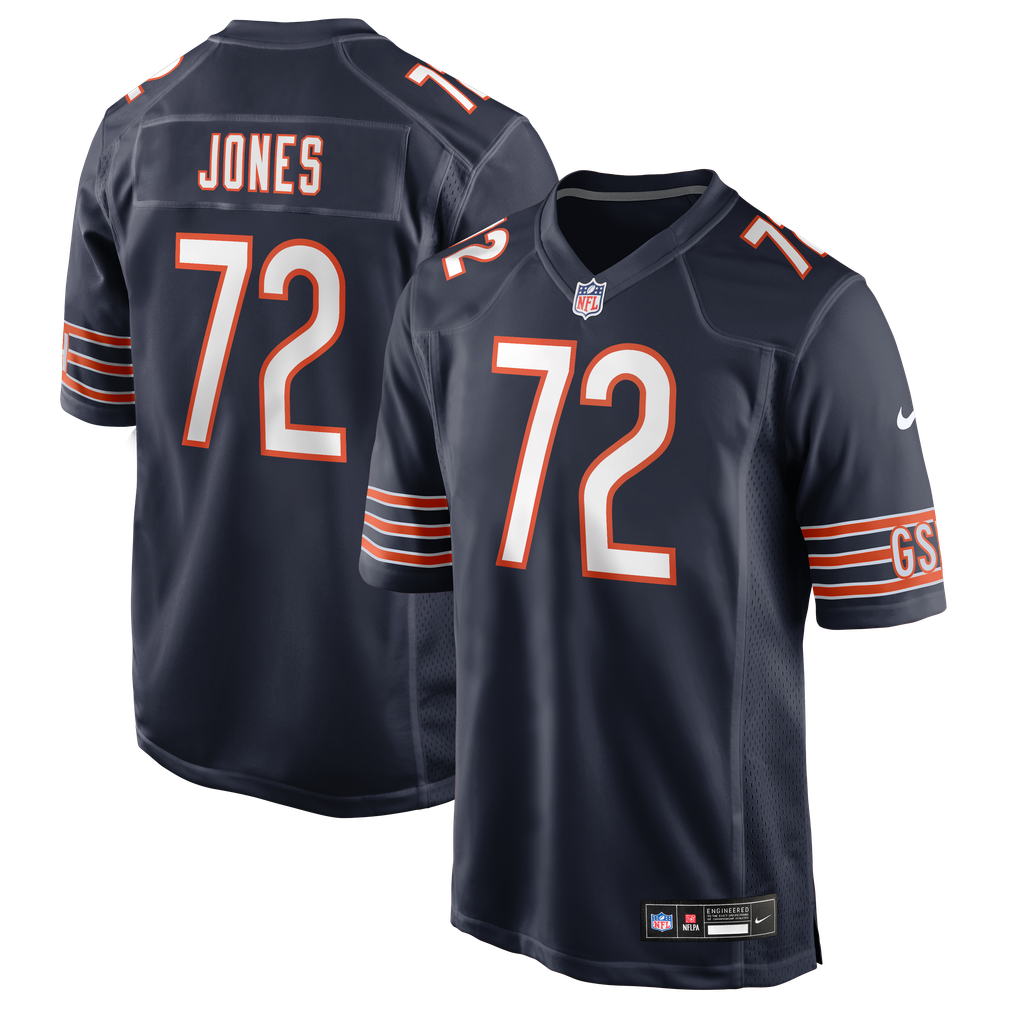 Men's Chicago Bears Christian Jones Nike Navy Team Game Jersey - Image 1