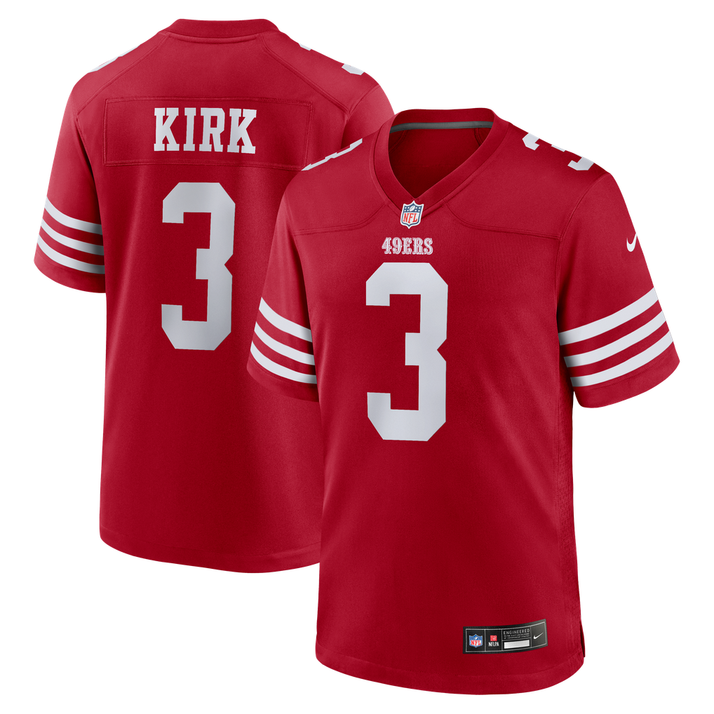 Men's San Francisco 49ers Christian Kirk Nike  Scarlet Team Game Jersey - Image 1