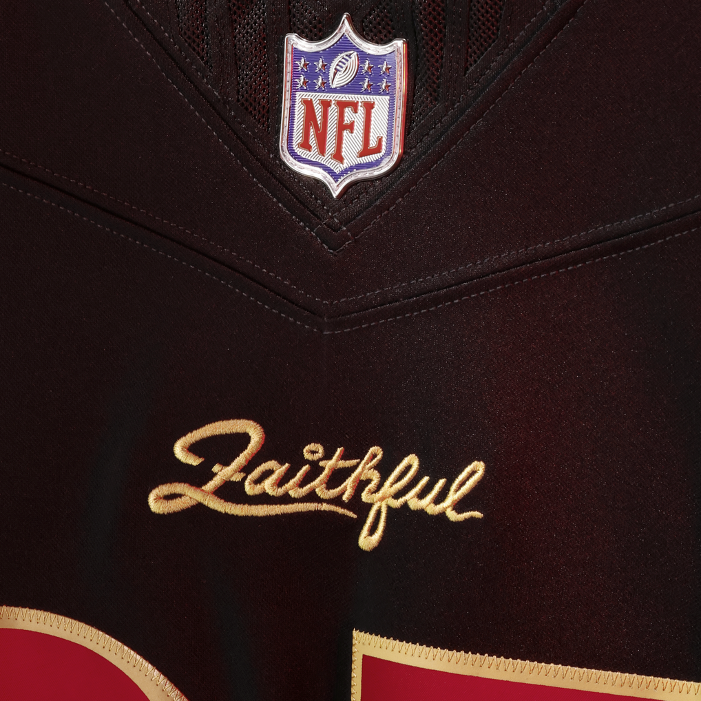 Men's San Francisco 49ers Christian McCaffrey Nike Black Rivalries Collection Stitched Limited Jersey - Image 12