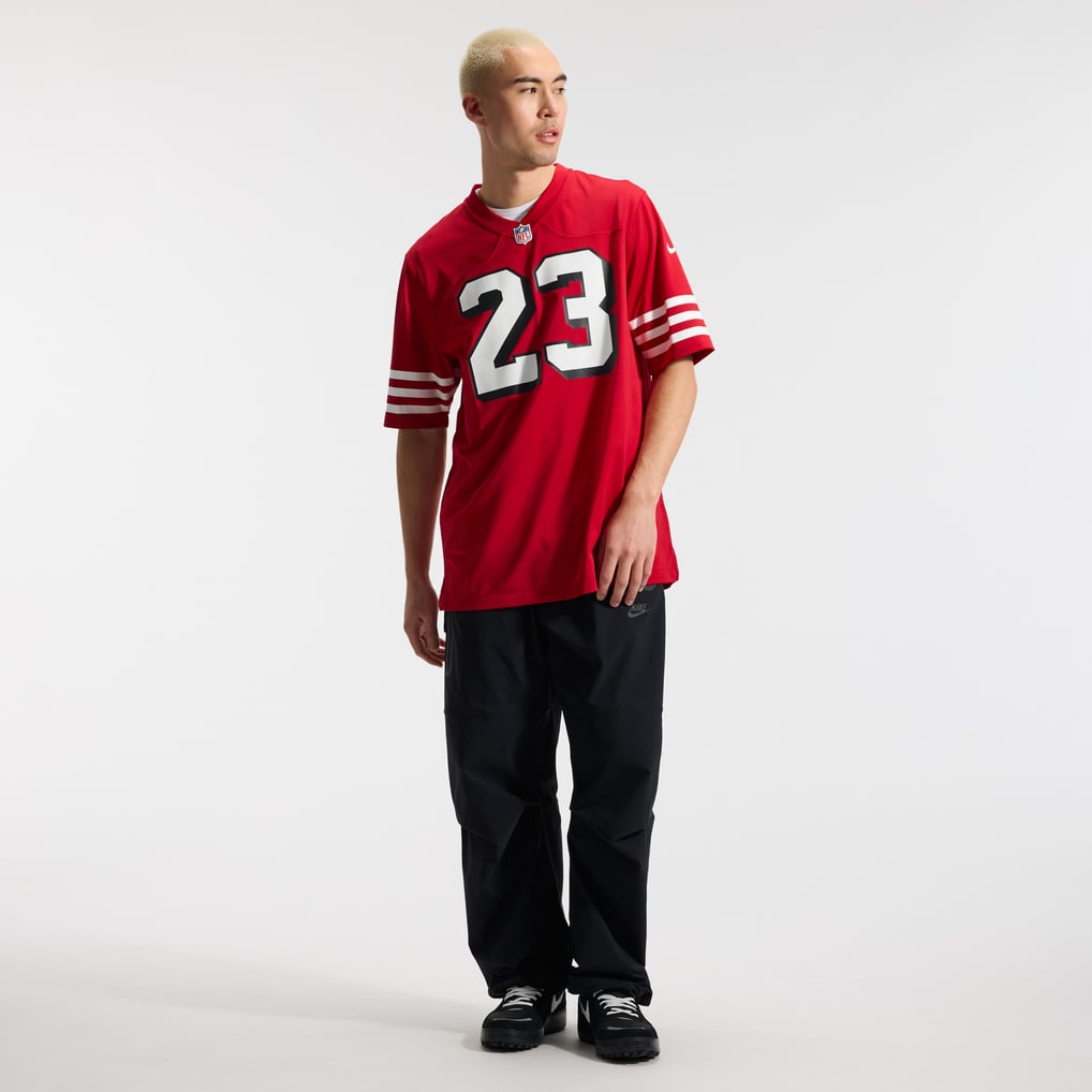 Men's San Francisco 49ers Christian McCaffrey Nike Scarlet Alternate Game Player Jersey - Image 5
