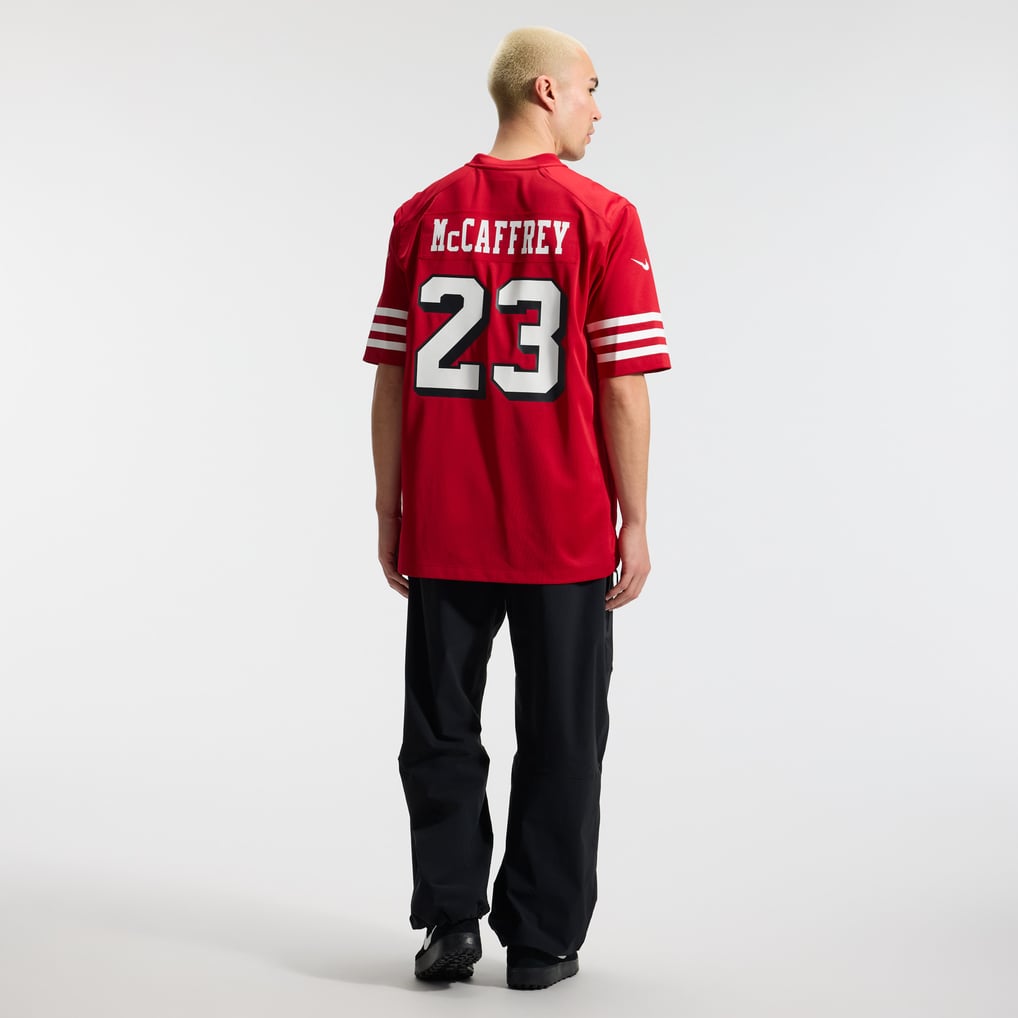Men's San Francisco 49ers Christian McCaffrey Nike Scarlet Alternate Game Player Jersey - Image 6