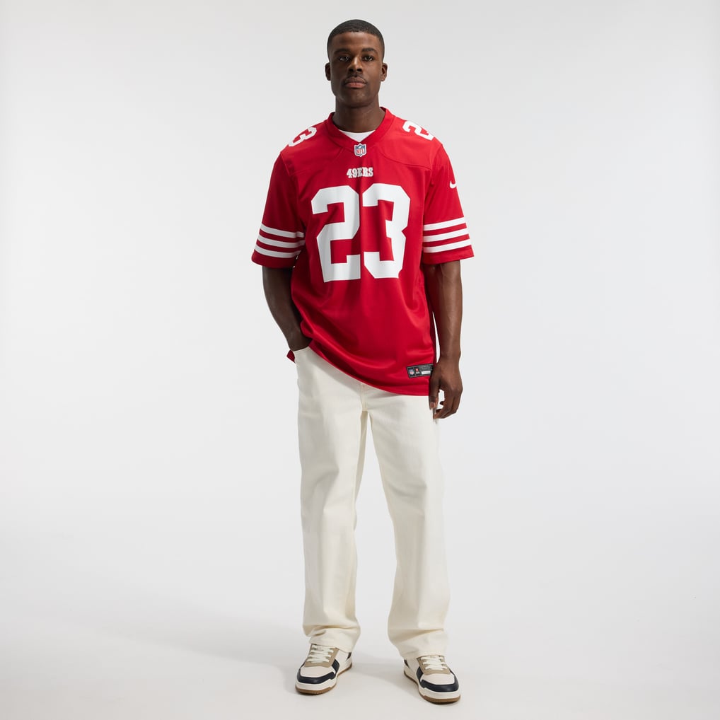 Men's San Francisco 49ers Christian McCaffrey Nike Scarlet Game Player Jersey - Image 5