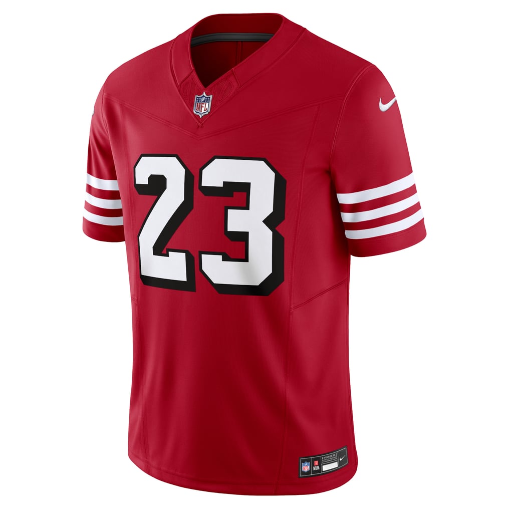 Men's San Francisco 49ers Christian McCaffrey Nike Scarlet Vapor F.U.S.E. Limited Jersey - Image 3