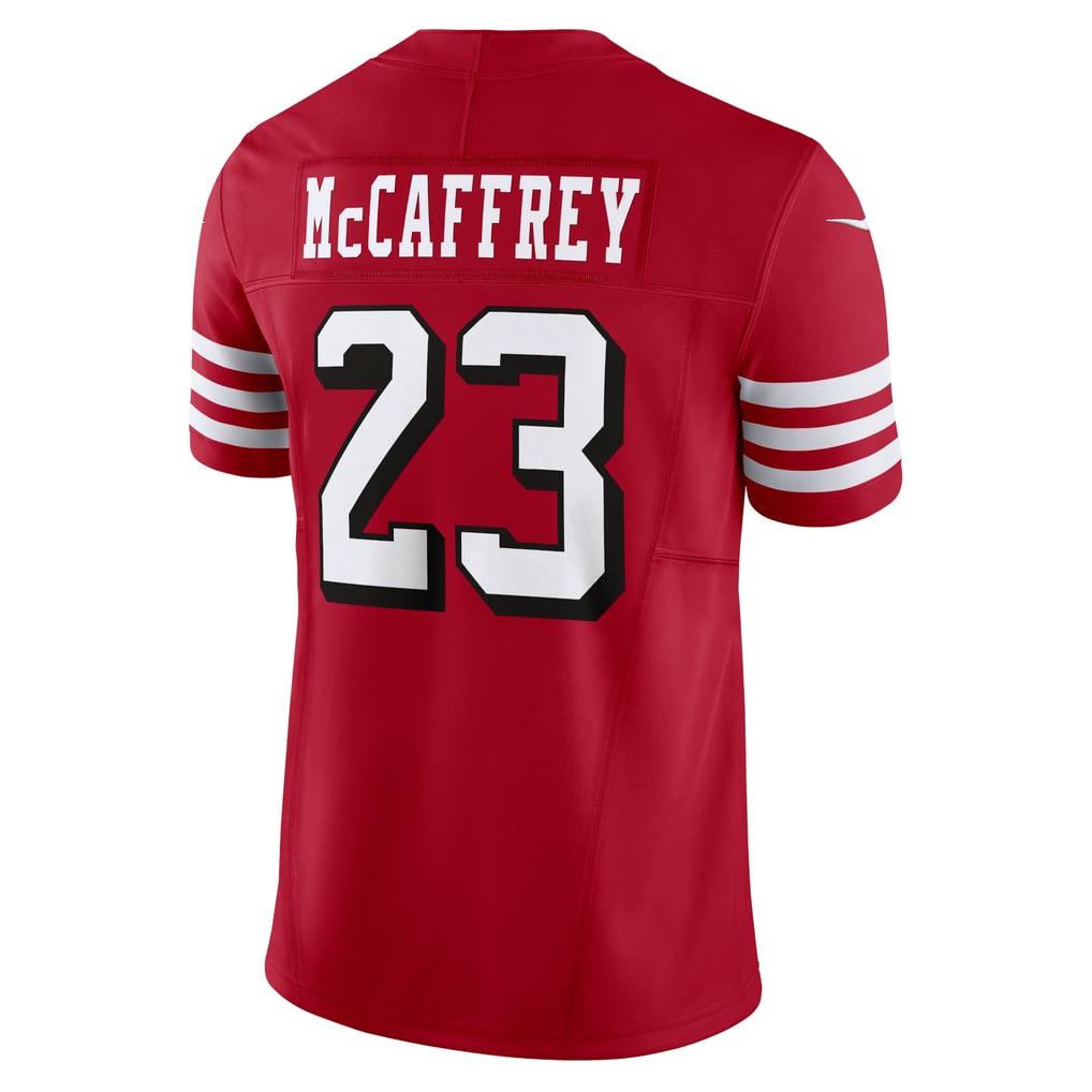 Men's San Francisco 49ers Christian McCaffrey Nike Scarlet Vapor F.U.S.E. Limited Jersey - Image 4